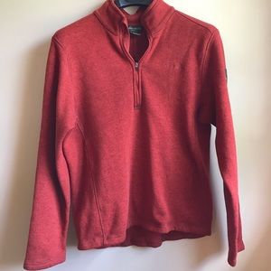 Eddie Bauer 1/2 Zip Burnt Orange Sweater
